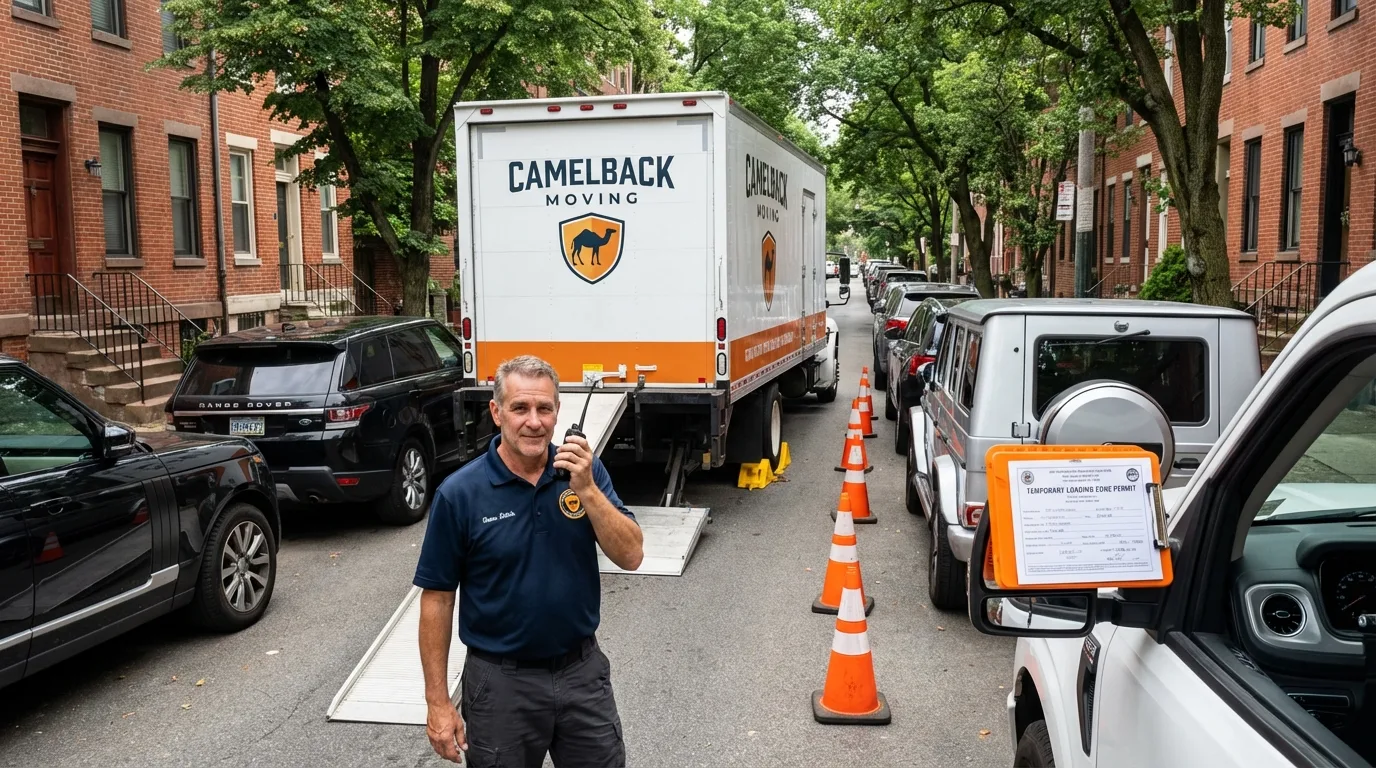 City street loading permit setup in Walkersville, MD